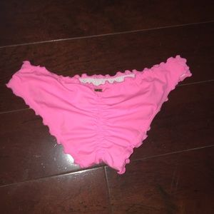 PINK Victoria’s Secret ruffle bikini bottoms pink